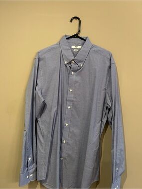 Uniqlo Blue Button-Down Dress Shirt